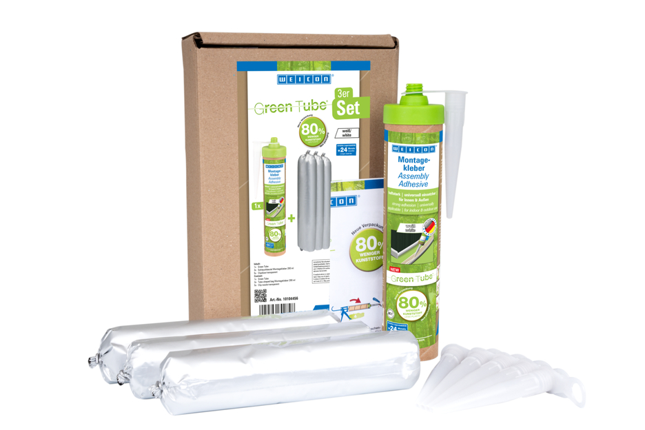 WEICON Green Tube Montagekleber | haftstarker Universalklebstoff für Innen und Außen