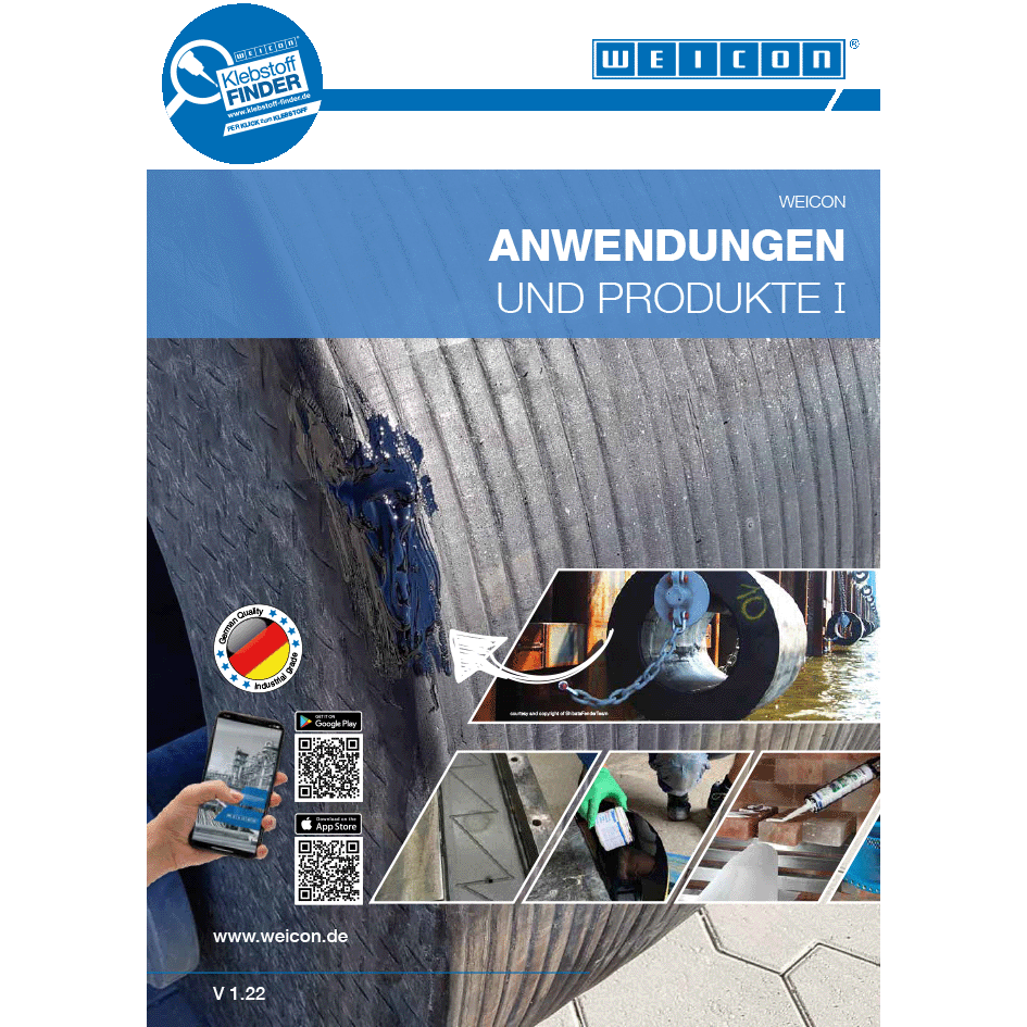 Thumbnail des Flyers Anwendungen und Produkte Version 1 von Weicon
