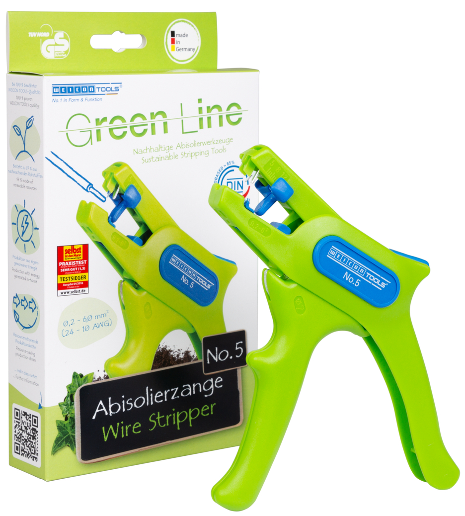 Abisolierzange No. 5 Green Line | Abisolierwerkzeuge aus bis zu 97 % nachwachsenden Rohstoffen