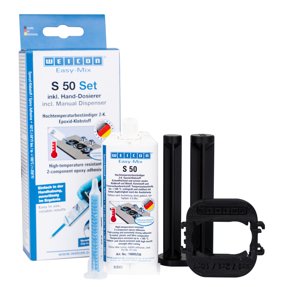 Easy-Mix S 50 | High-temperature resistant epoxy resin adhesive for fast repair and maintenance work
