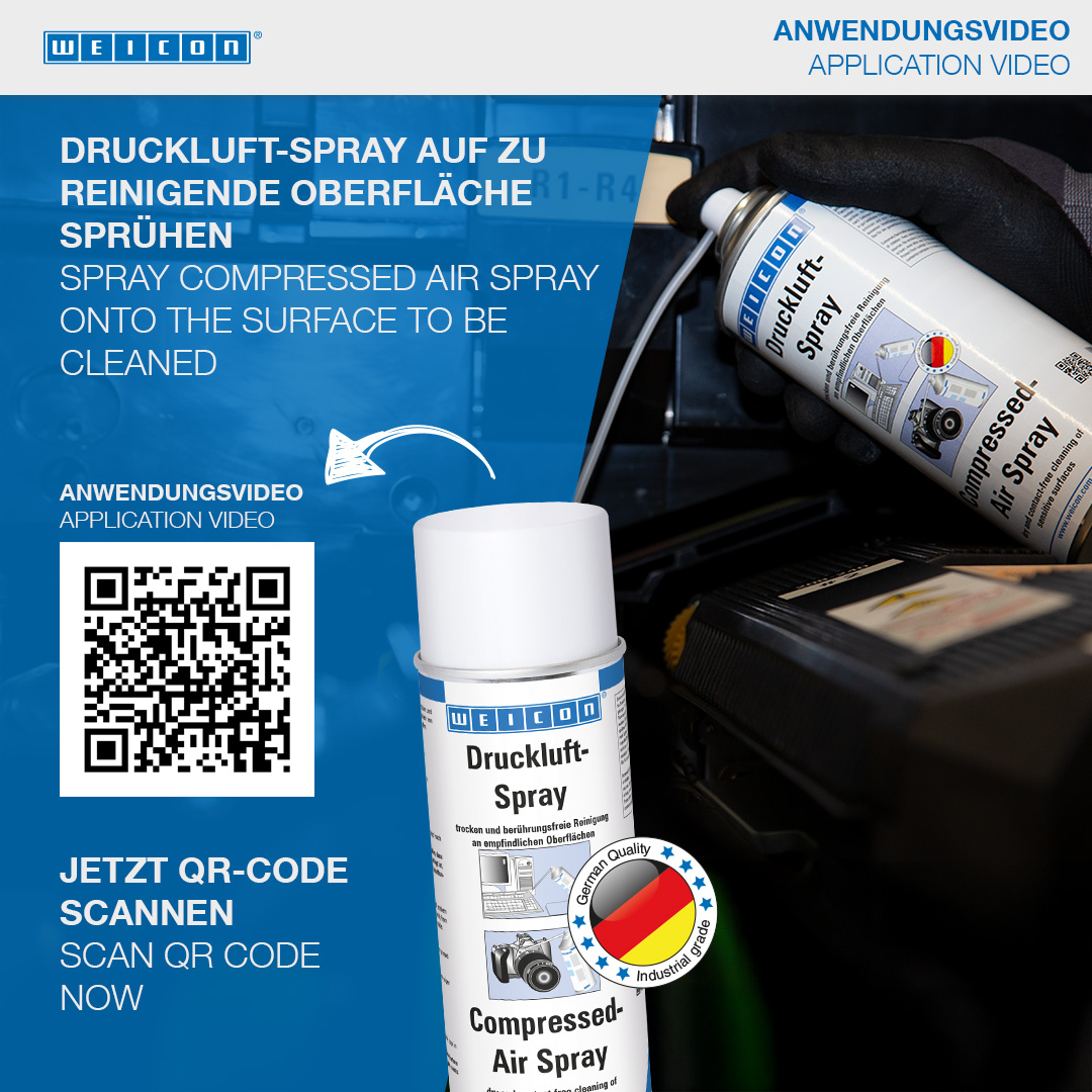Druckluft-Spray | für berührungsfreies Reinigen