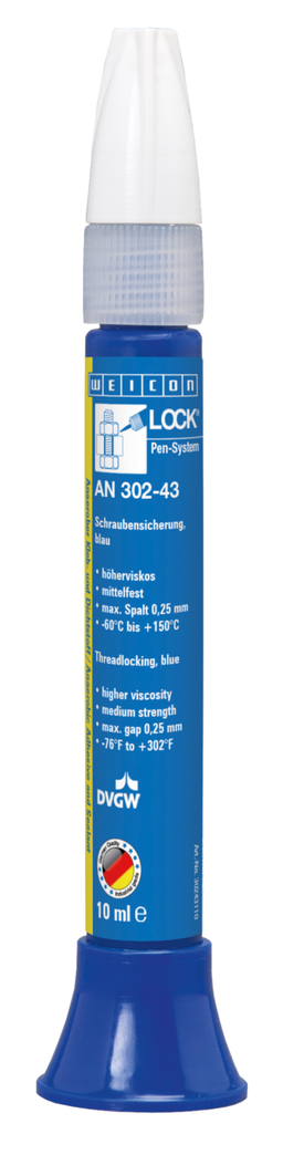 WEICONLOCK® AN 302-43 Schraubensicherung | mittelfest, höherviskos, mit Trinkwasserzulassung WEICONLOCK® AN 302-43 Schraubensicherung | mittelfest, höherviskos, mit Trinkwasserzulassung