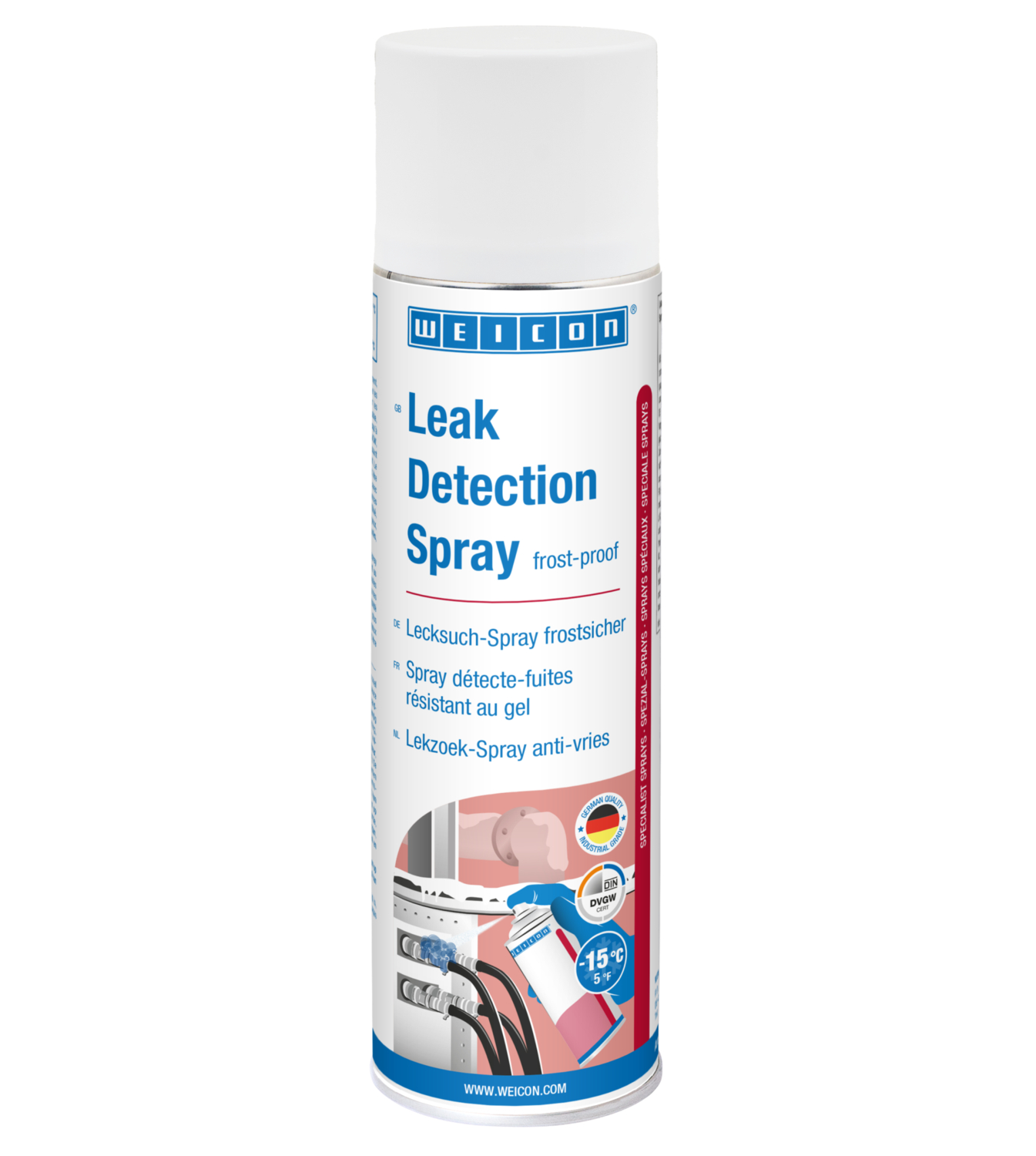 Lecksuch-Spray frostsicher | Risse und Undichtigkeiten an Kühl- und Klimaanlagen auffinden