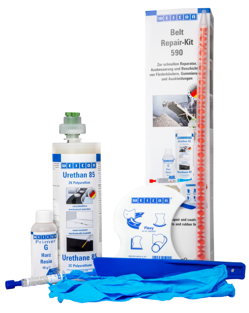 Belt Repair-Kit | Polyurea Reparatur- und Beschichtungsmasse für Oberflächen aus Gummi, Arbeitspackung