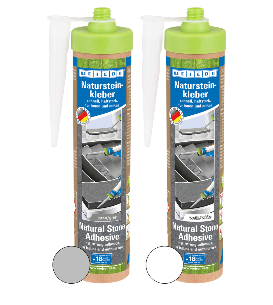 WEICON Natursteinkleber | für die Montage von Naturstein, Stein und Keramik