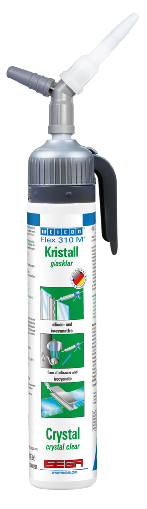 Flex 310 M® Kristall | elastischer Klebstoff auf MS-Polymer-Basis im Presspack für ermüdungsfreies Arbeiten