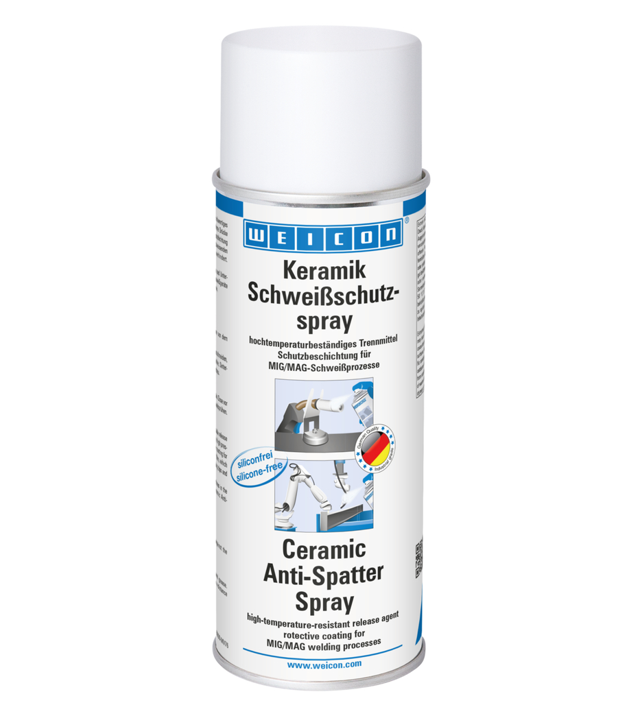 Keramik Schweißschutzspray | silikonfreie Schutzbeschichtung mit hohem Feststoffanteil Keramik Schweißschutzspray | silikonfreie Schutzbeschichtung mit hohem Feststoffanteil
