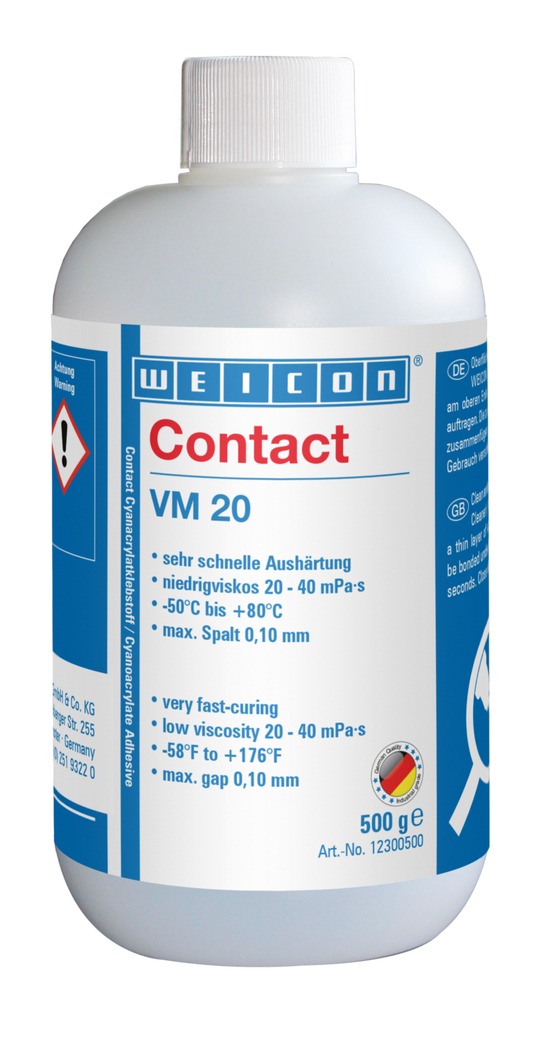 VM 20 Cyanoacrylate Adhesive | instant adhesive with low viscosity for metal