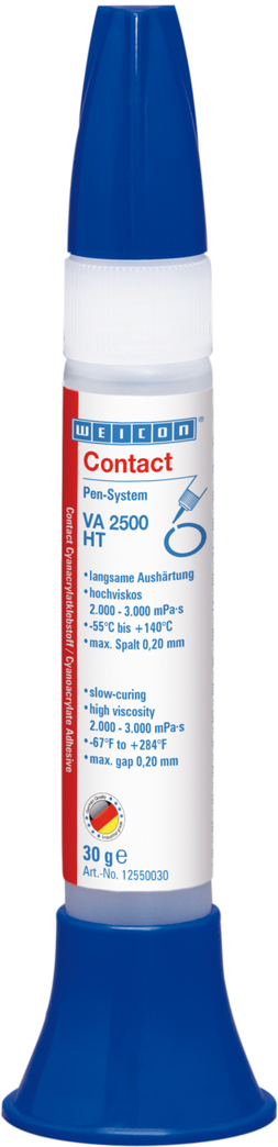 VA 2500 HT Cyanoacrylate Adhesive | high-viscosity instant adhesive, high-temperature-resistant up to 140°C