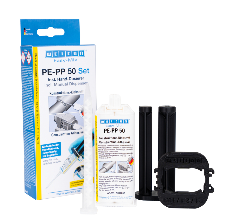 Easy-Mix PE-PP 50 Structural Acrylic Adhesive | construction adhesive based on methyl acrylate for special plastics Easy-Mix PE-PP 50 Structural Acrylic Adhesive | construction adhesive based on methyl acrylate for special plastics