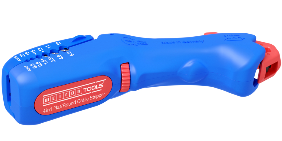 4in1 Kabelmesser F&R | für alle gängigen Flachkabel bis zu einer Breite von 18 mm und allen gängigen Rundkabel im Durchmesser von 6-13 mm