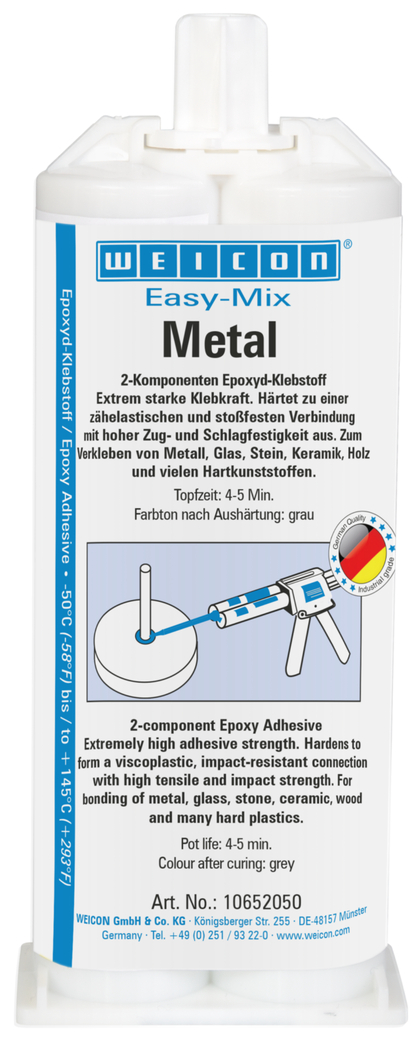 Easy-Mix Metal | Epoxid-Klebstoff zum Kleben von Metallteilen Easy-Mix Metal | Epoxid-Klebstoff zum Kleben von Metallteilen