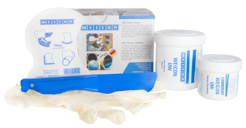 WEICON UW | mineral-filled epoxy resin system for repairs and moulding on wet surfaces