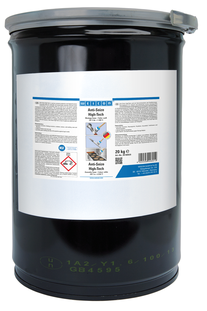 Anti-Seize High-Tech Montagepaste | metallfreie Schmier- und Trennmittelpaste