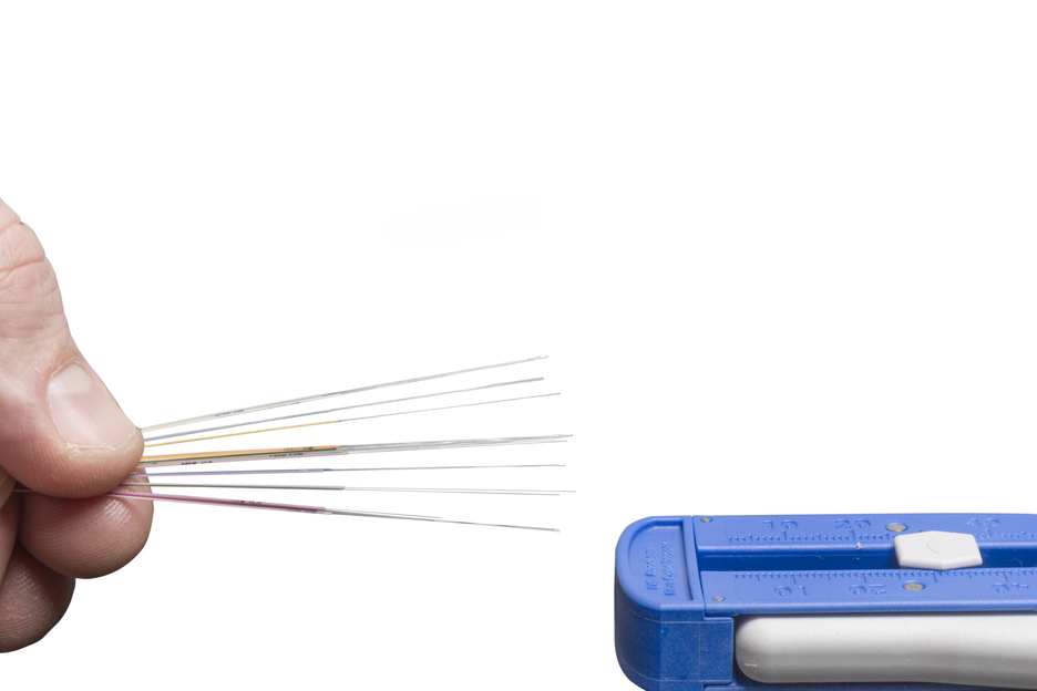 Fibre Optic Stripper  | for stripping fibre optic cables Ø 0,125 mm I precise work due to adjustable length stop from 5 - 45 mm
