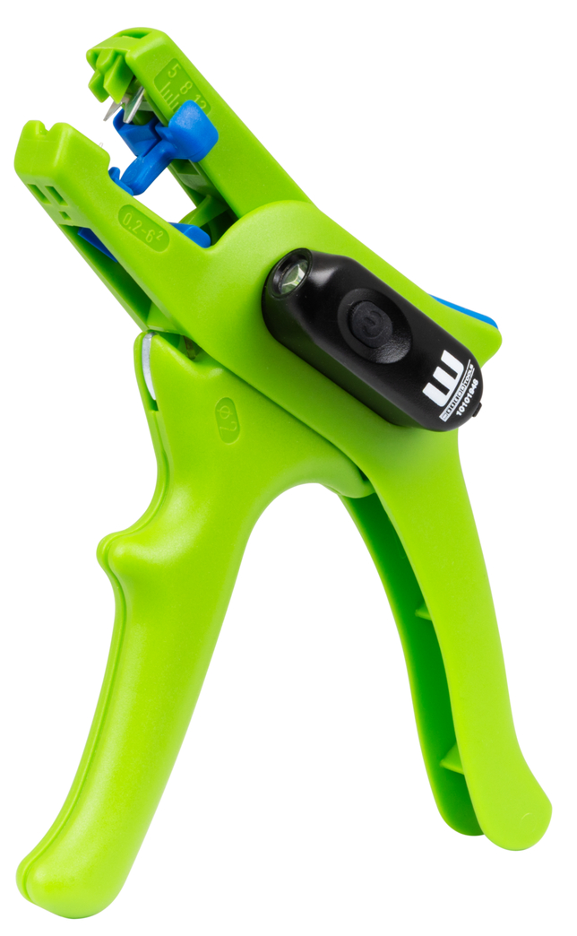 Abisolierzange No.5 Green Line LED Set | Abisolierwerkzeuge aus bis zu 97 % nachwachsenden Rohstoffen, 2-teiliges Set inkl. Abisolierzange und LED Work light
