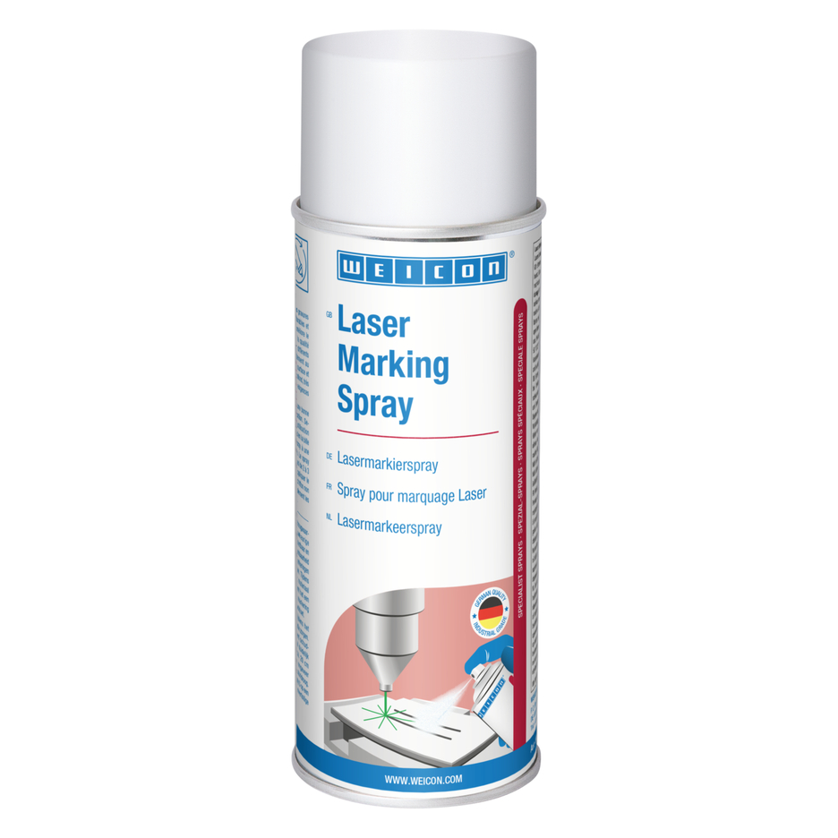 WEICON Lasermarkierspray | Spezialspray zur Kontrastverstärkung bei Lasergravuren