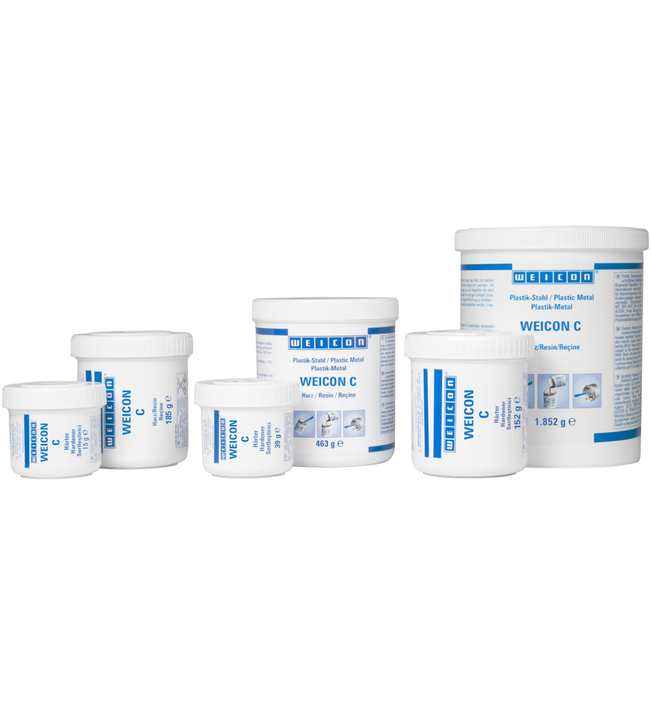 WEICON C | aluminiumgefülltes Epoxidharz-System für Reparatur und Formgebung