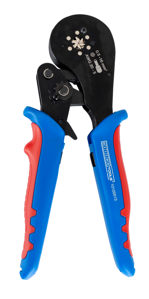 Crimpzange 16 mm² HEX  | Sechskantpressung für ein leichtes Einführen bei runden Anschlussklemmen Crimpzange 16 mm² HEX  | Sechskantpressung für ein leichtes Einführen bei runden Anschlussklemmen