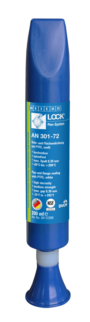 WEICONLOCK® AN 301-72 Rohr- und Flächendichtung | mit PTFE, mittelfest, hochtemperaturbeständig