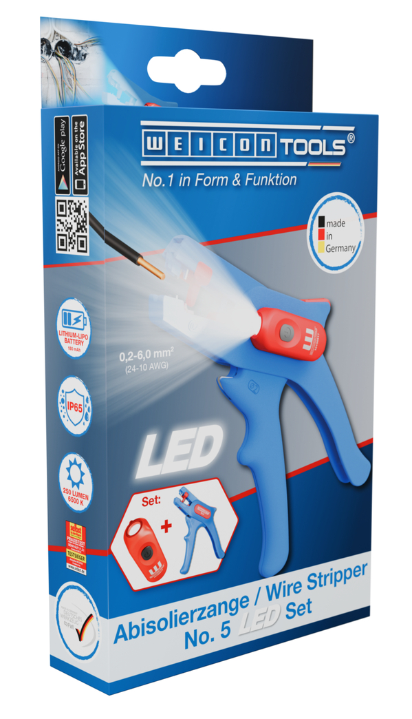 Wire Stripper No. 5 LED Set
 | 2-piece set incl. wire stripper and LED Work Light