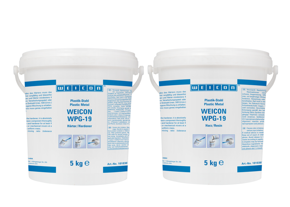 WEICON WPG-19 | Wear protection system – protects against erosion and abrasion caused by the impact of coarse particles