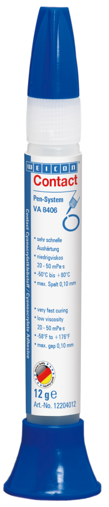 WEICON VA 8406
Cyanoacrylate Adhesive | instant adhesive for quick fixing and bonding