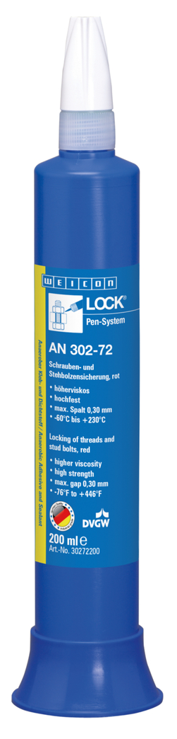 WEICONLOCK® AN 302-72 Schrauben- und Stehbolzensicherung | hochfest, höherviskos, mit Trinkwasserzulassung