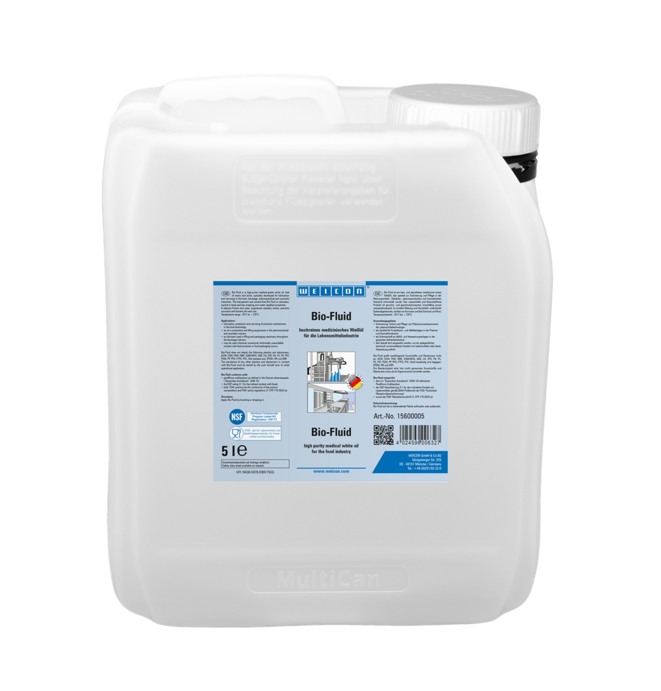 Bio-Fluid | lubricating and care oil for the food sector NSF H1 Bio-Fluid | lubricating and care oil for the food sector NSF H1