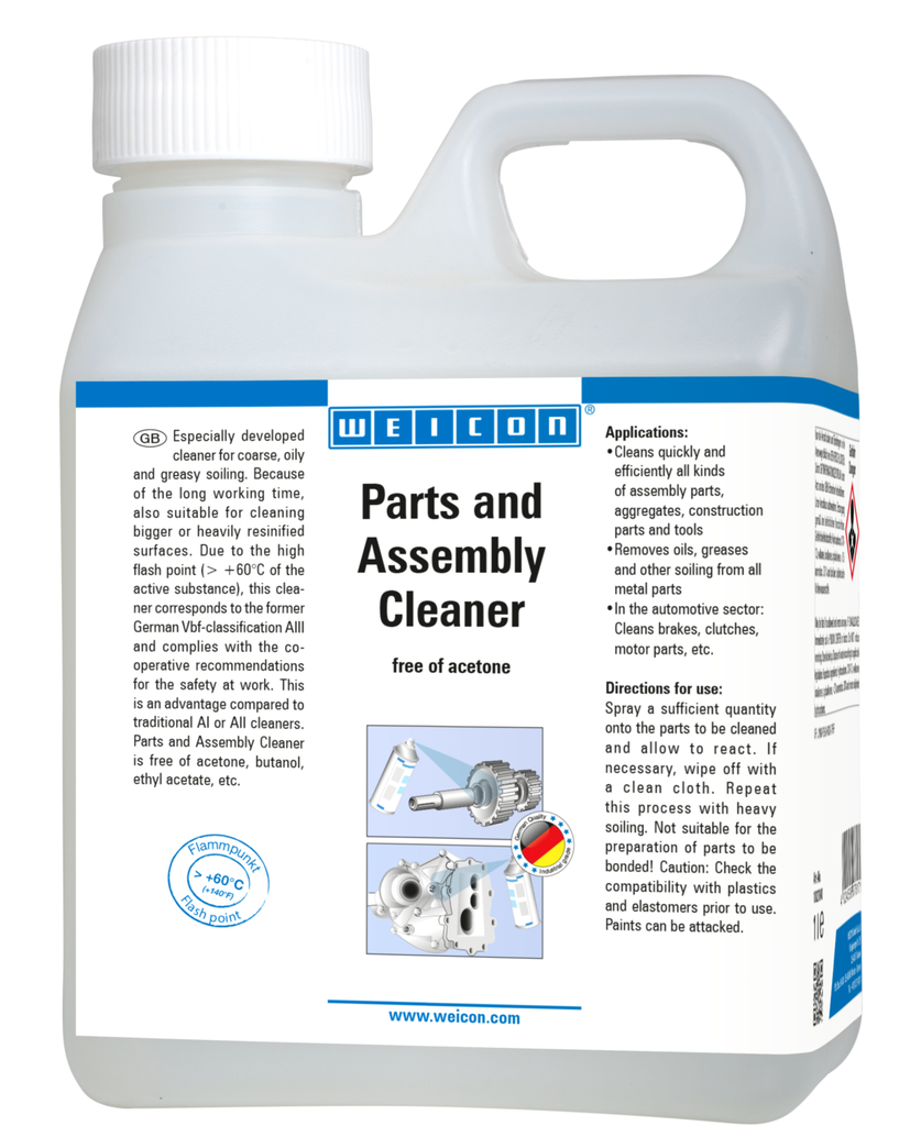 Parts and Assembly Cleaner | special cleaner with high flash point