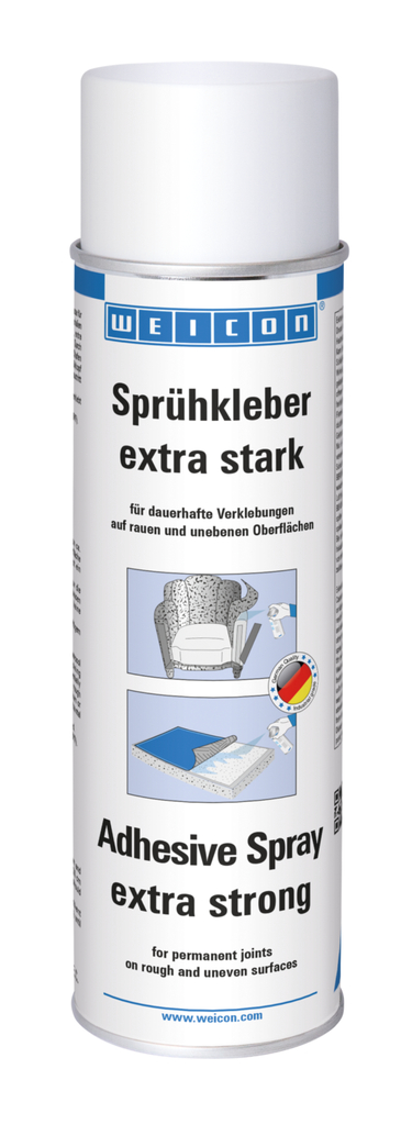 Sprühkleber extra stark | sprühbarer Kontaktklebstoff für starke und dauerhafte Verklebungen von Filz, Kunstleder und Dämmstoffen Sprühkleber extra stark | sprühbarer Kontaktklebstoff für starke und dauerhafte Verklebungen von Filz, Kunstleder und Dämmstoffen