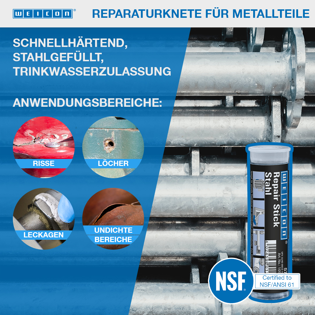 Repair Stick Steel | Repair putty with drinking water approval