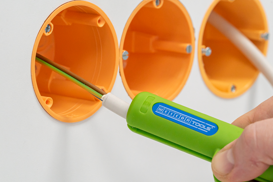 Rundkabel-Stripper No. 13 Green Line | Abisolierwerkzeuge aus bis zu 97 % nachwachsenden Rohstoffen I zum Entmanteln aller gängigen Rundkabel I Arbeitsbereich 6,0 - 13,0 mm Ø