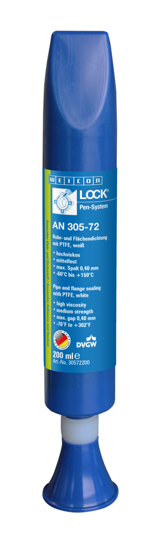 WEICONLOCK® AN 305-72 Rohr- und Flächendichtung | mit PTFE, mittelfest, mit Trinkwasserzulassung