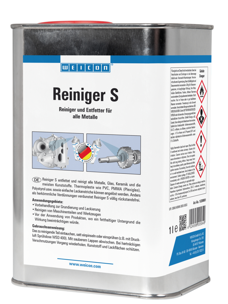 Reiniger S | kraftvoller Spezialreiniger Reiniger S | kraftvoller Spezialreiniger