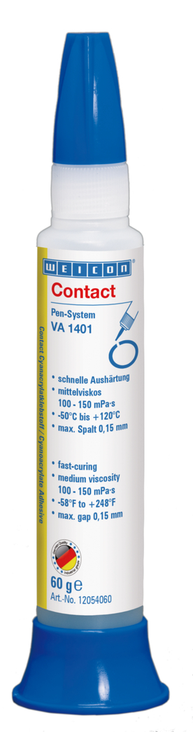VA 1401 Cyanoacrylate Adhesive | instant adhesive for fabric, foam rubber and large-pored elastomers VA 1401 Cyanoacrylate Adhesive | instant adhesive for fabric, foam rubber and large-pored elastomers