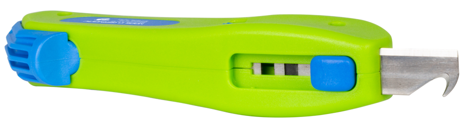 Kabelmesser No. S 4-28  Green Line | Nachhaltiges Abisolierwerkzeug | mit einfahrbarer Hakenklinge | Arbeitsbereich 4 - 28 mm Ø