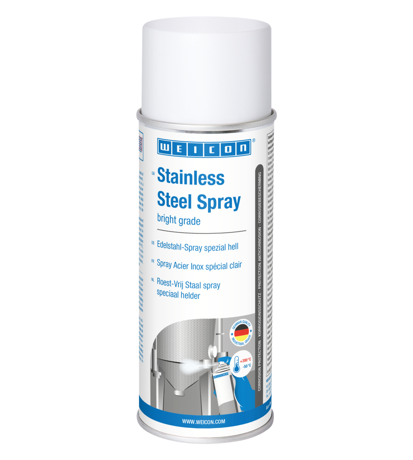 Stainless Steel Spray bright grade | corrosion- and weather-resistant surface coating