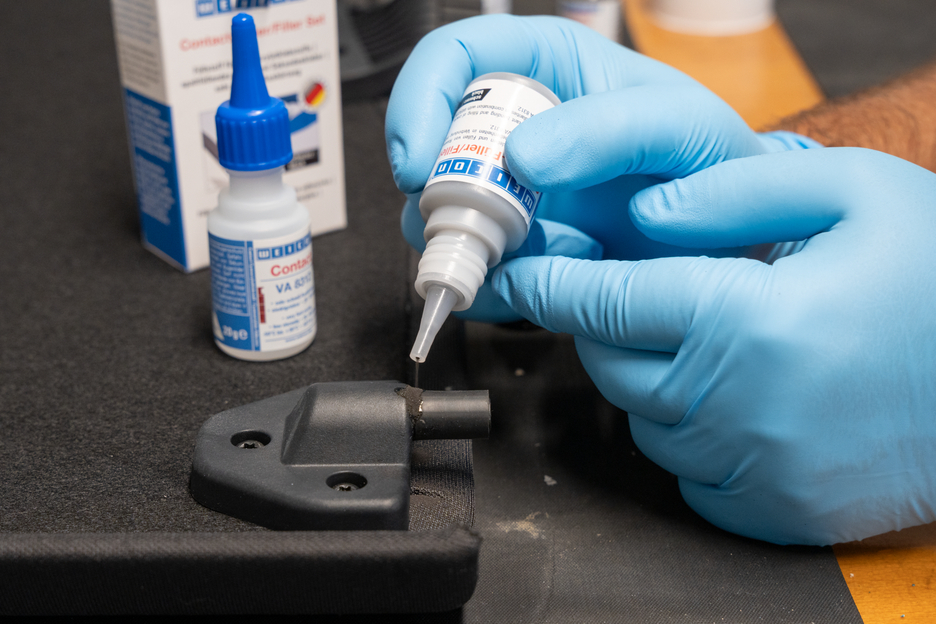 Contact-Filler Set | black special filler and cyanoacrylate adhesive Contact VA 8312