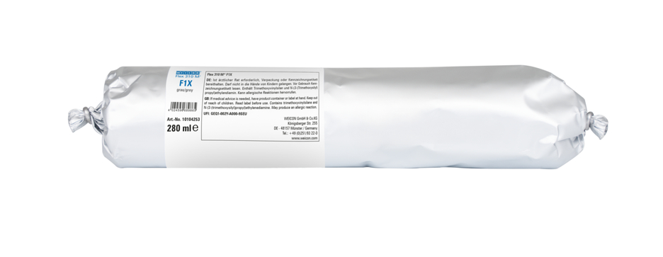 WEICON Green Tube Flex 310 M F1X | Kleb- und Dichtstoff mit sehr hoher Anfangshaftung auf MS-Polymer-Basis, temperaturbeständig bis 180°C