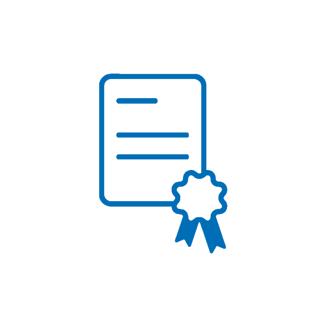 Piktogramm Zertifikat