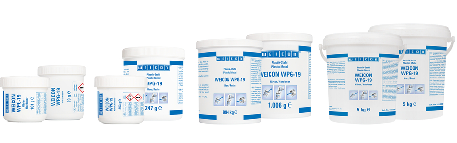 WEICON WPG-19 | Wear protection system – protects against erosion and abrasion caused by the impact of coarse particles