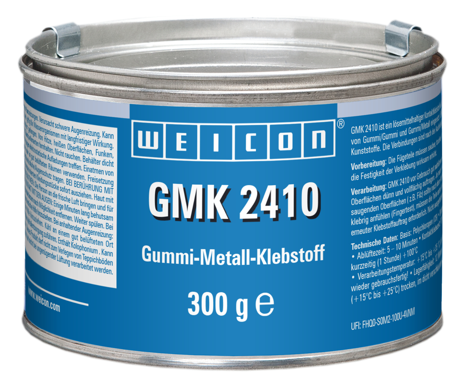 GMK 2410 Kontaktklebstoff | haftstarker und schnellhärtender 1K Gummi-Metall-Kleber GMK 2410 Kontaktklebstoff | haftstarker und schnellhärtender 1K Gummi-Metall-Kleber