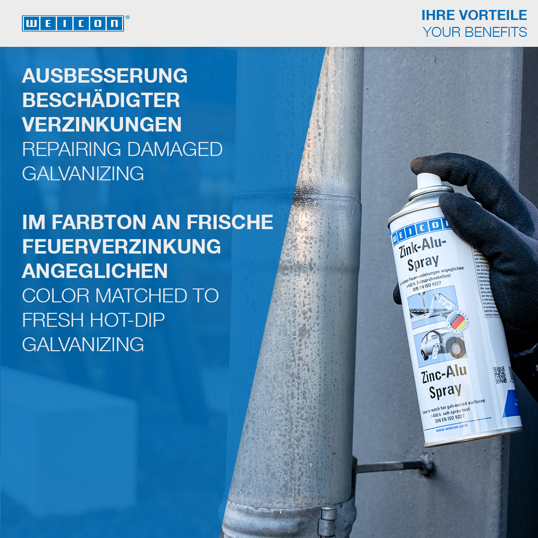 Zinc-Alu-Spray | repair of damaged galvanising