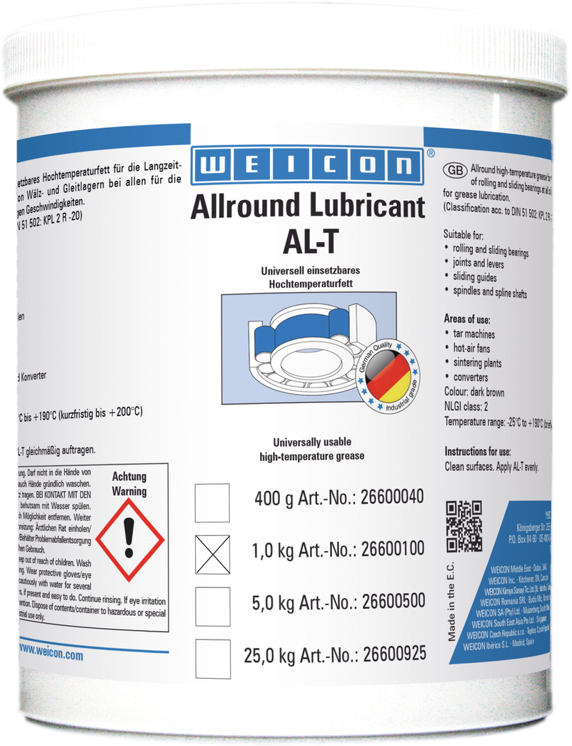 AL-T Hochleistungsfett | Hochtemperaturfett 190°C