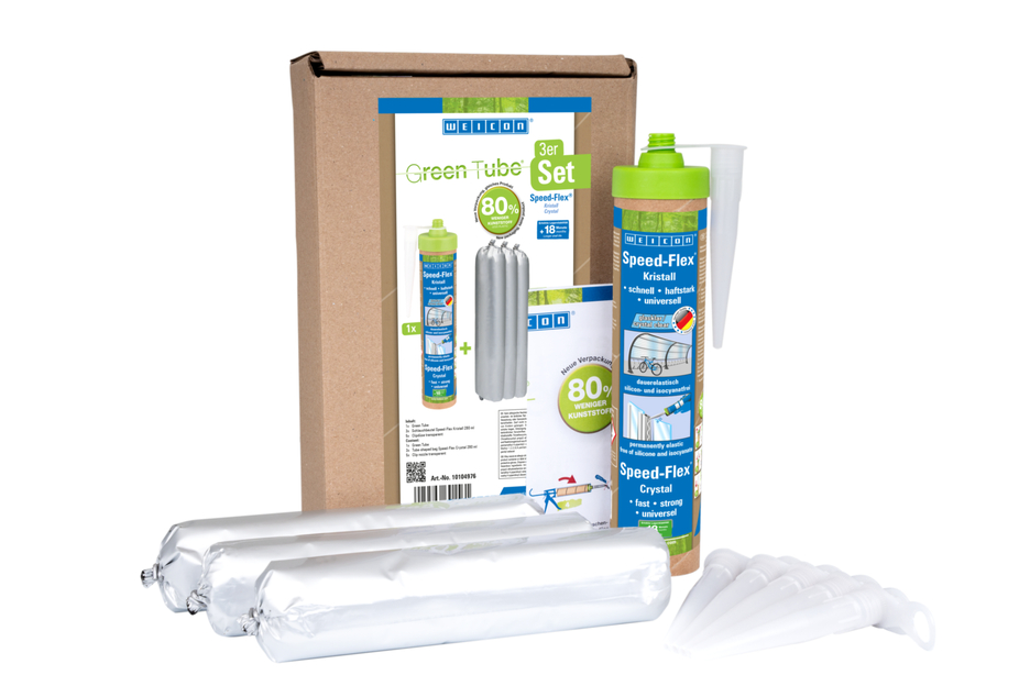 Speed-Flex® Kristall | Kleb- und Dichtstoff für kristallklare Verklebungen auf MS-Polymer-Basis