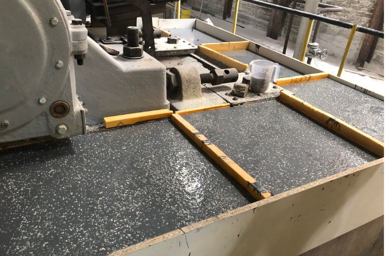 Aufgefüllte Bodenplatte