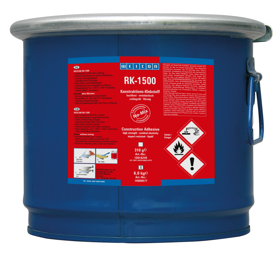 RK-1500 | Acrylat-Strukturklebstoff, flüssiger No-Mix Klebstoff