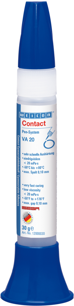 VA 20 Cyanoacrylate Adhesive | instant adhesive for the food sector as well as plastic and rubber