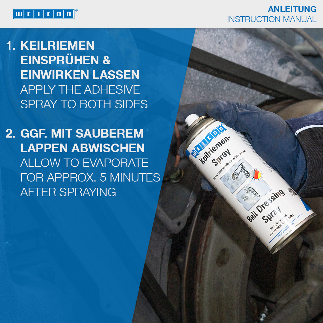 Keilriemen-Spray | transparente Riemenbeschichtung